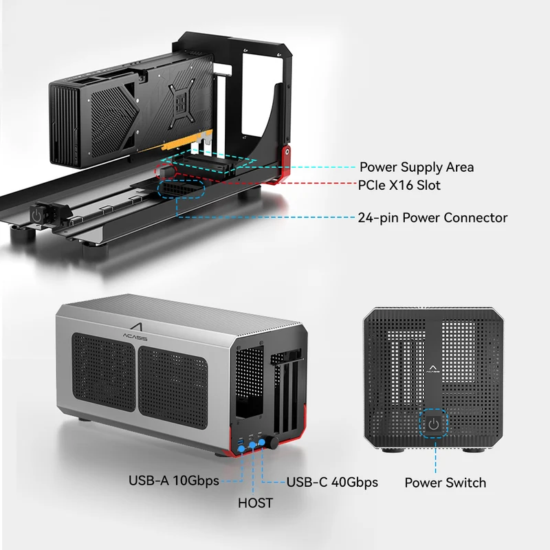 Acasis 40Gbps eGPU Enclosure T - Thunderbolt 4 External Gpu Enclosure review and price